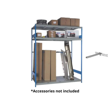 Rousseau Metal SRP2421 Bumper and Pipe Rack (60"W x 48"D x 75"H)