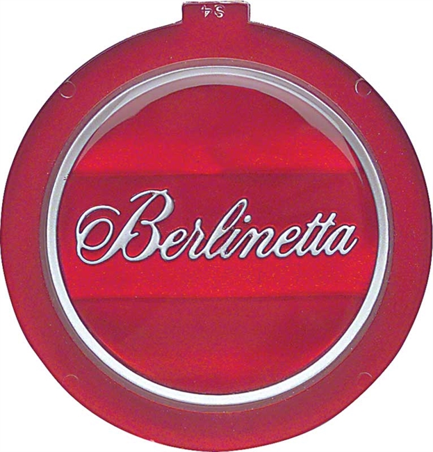 1979 - 1981 Camaro Berlinetta Steering Wheel Horn Cap Red Emblem Insert, 14002866