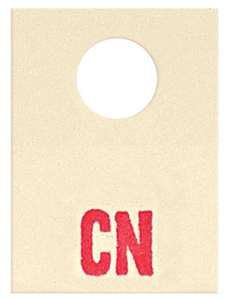 1970 Camaro Power Brake Booster Check Valve Vacuum Hose Identification Tag, CN Code