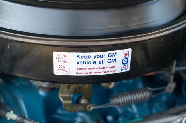 1979 Camaro Z28 Air Cleaner Decal, Keep Your GM Car All GM, CX 8997061