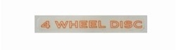 1970 - 1981 Camaro Door Handle Decal, 4 Wheel Disc, EACH