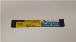 1980 Camaro Air Conditioning Evaporator Box Harrison Decal