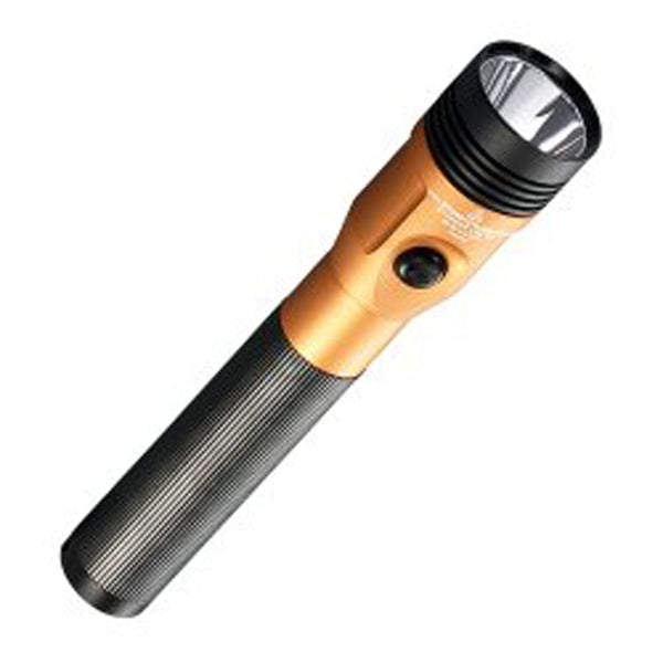 Stinger LED HL Rechargeable Flashlight - 120/DC, PiggyBack Holder - Orange