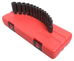 Sunex Tools 1831 1/4" Drive Metric Magnetic Impact Socket Set