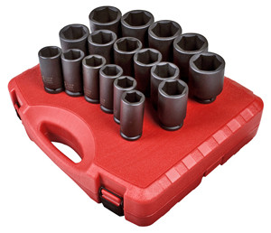 Sunex Tools 4685 3/4 Drive 17-Piece SAE Impact Socket Set