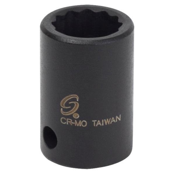 3/8" Drive 12 Point Impact Socket, 3/8"