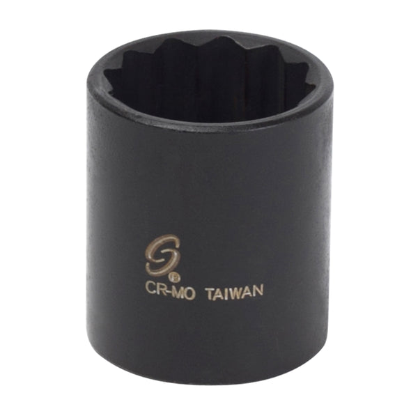3/8" Drive 12 Point Impact Socket, 9/16"