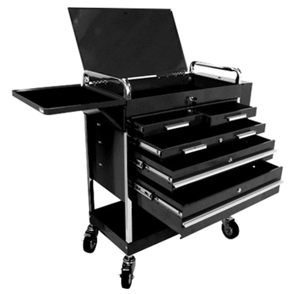 HD 5 Drw Serv Cart - Black SUN8045BK