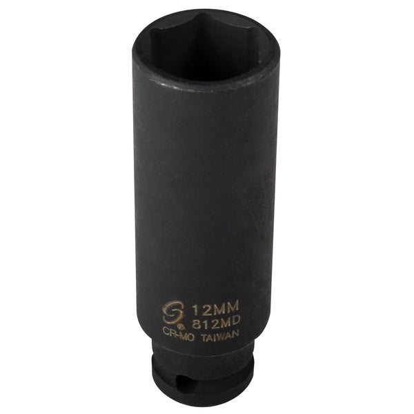 1/4" Drive 6 Point Deep Impact Socket 12mm