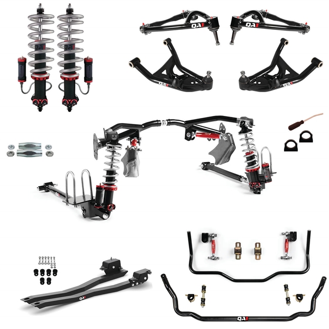 1975 - 1981 Camaro QA1 Level 3 Suspension Handling Kit with 4-Link Kit and MOD Series Adjustable Coil-Over Shocks