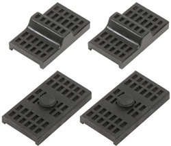 1970 - 1981 Camaro Rear Leaf Spring Insulator Pads Set, Upper and Lower, 4 Pieces