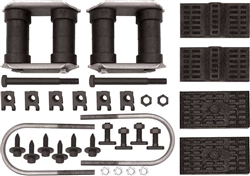 1970 - 1981 Camaro Leaf Spring Install Kit, Multi Leaf with (2) U-bolts & (4) T-bolts