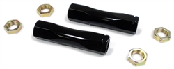 1970 - 1981 Camaro Detroit Speed Tie Rod Adjuster Sleeves Set, Black Billet Steel Pair