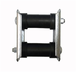 1970 - 1981 Camaro Rear Leaf Spring Shackle and Bushing Kit, (1) Side