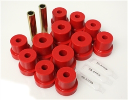 1970 - 1981 Camaro Polyurethane Leaf Spring Front Eye and Rear Shackle Bushings Set, Red