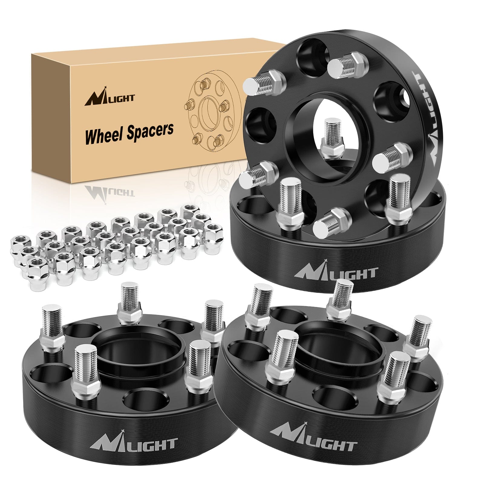 1.5inch (38mm) Wheel Spacers 4Pcs For 2011 2012 2013 2014 2015 2016 2017 2018 2019 2020 2021 2022 Jeep Grand Cherokee 2018 2019 2020 2021 2022 Wrangler JL/JLU 2019-2022 Gladiator JT 2011-2022 Durango | 5x127 | 71.5 Hub Bore | 14x1.5 Studs
