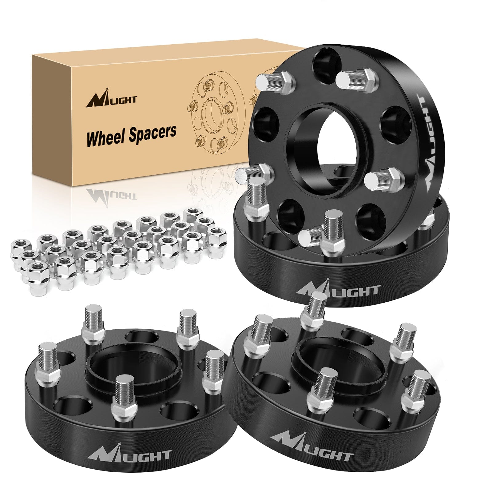 1.5inch (38mm) Wheel Spacers 4Pcs For 2002 2003 2004 2005 2006 2007 2008 2009 2010 Dodge Ram 1500 Durango Dakota | 5x139.7 | 77.8 Hub Bore | 9/16-18 Studs