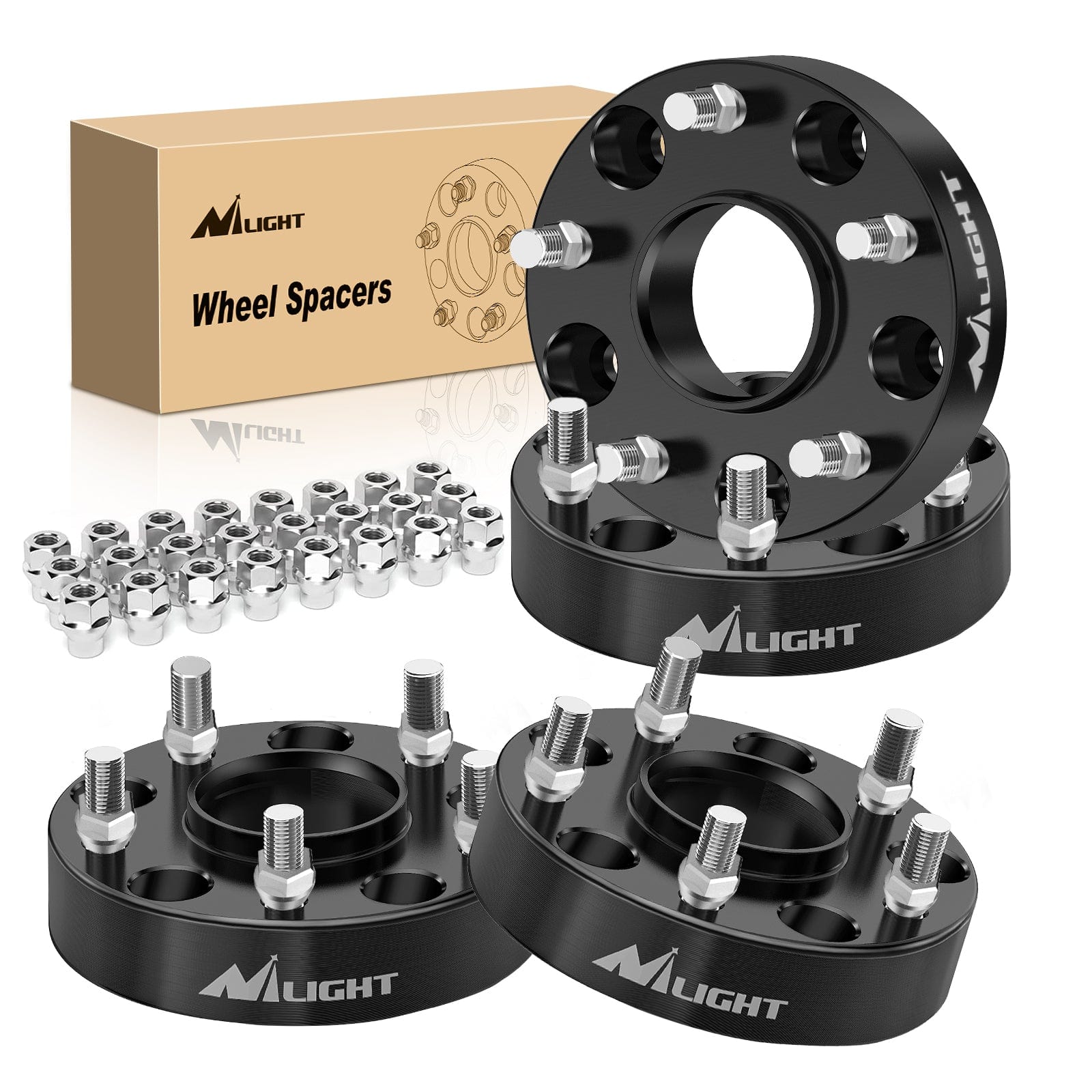 1.5inch (38mm) Wheel Spacers 4Pcs For 2012 2013 2014 2015 2016 2017 2018 Dodge Ram 1500 | 5x139.7 | 77.8 Hub Bore | 14x1.5 Studs