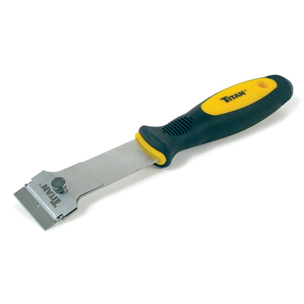 Single Edge Razor Blade Scraper, TPR Comfort Grip Handle, Includes One Extra Hea