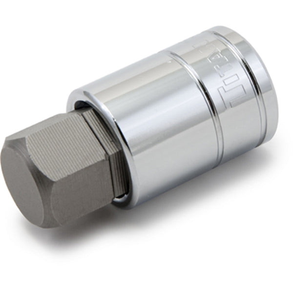 Hex Bit Socket, 1/2" Drive, 21mm, Chrome