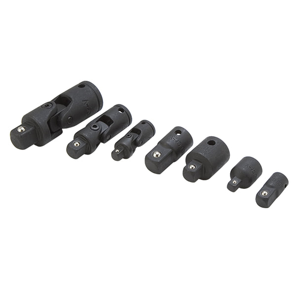 7 Piece Chrome Adaptor and U-joint Set TIT17408
