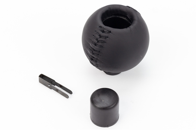 1982 - 1986 Camaro Automatic Shifter Knob and Button Kit, Black Leather Wrapped OE Style, 14073099