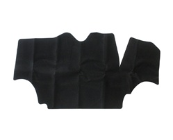 1974 - 1981 Camaro Trunk Mat, OE Style in Black Felt Cloth with Jute Backing