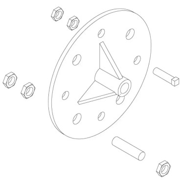 34.901 WHD 8 275mm Truck Tire Adapter