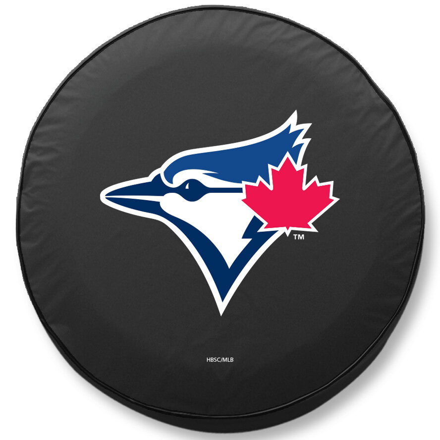 MLB TCAMLBTorBK Toronto BlueJays Tire Cover in Black for 34" x 8" Tire