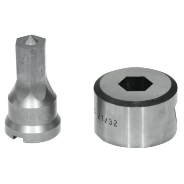 Edwards PDH5/8 5/8" Hex Punch & Die Set with Key-Way