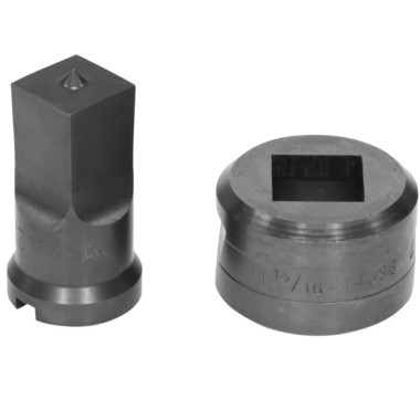 Edwards PDSQ25/32 25/32" Square Punch & Die Set with Key-Way