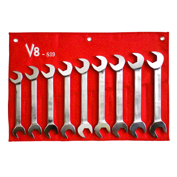 9 Piece Jumbo Metric Angle Wrench Set V8T819