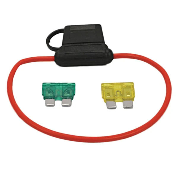 Viair 92945 Moisture Resistant Blade Fuse Holder 20-Amp/16 Gauge Wire Loop