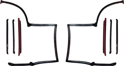 1982 - 1992 Camaro Complete T-Top Roof Rubber Weatherstripping Kit, 10164133