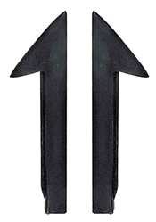1982 - 1992 Camaro Front Door Glass Rubber Weatherstrip Channel Seals, Pair