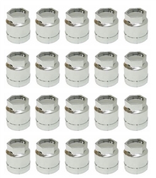 1982 - 2002 Camaro Lug Nut Cover Cap, Chrome 20 PIECE SET