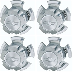 1970 - 1981 Camaro Six Hole Rally Wheel Center Caps, Plastic, Set of 4