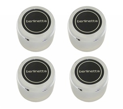 1978 - 1986 Camaro Berlinetta Turbine Wheel Center Cap Set, Silver Text