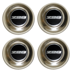 1979 - 1981 Camaro 5 Spoke Wheel Center Caps Z28, Set of 4