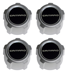 1982 - 1992 Camaro 5 Spoke Mag Wheel Center Caps Set, Silver