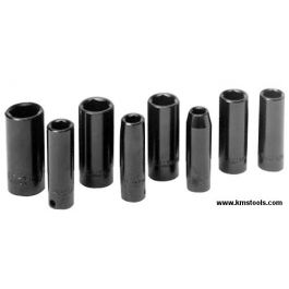 Performance Tool 8pc 3/8" Drive 6 Point Deep Impact Socket Set - Metric