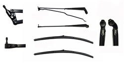1970 - 1981 Camaro Black Windshield Wiper Arm and Blade Set, Concealed