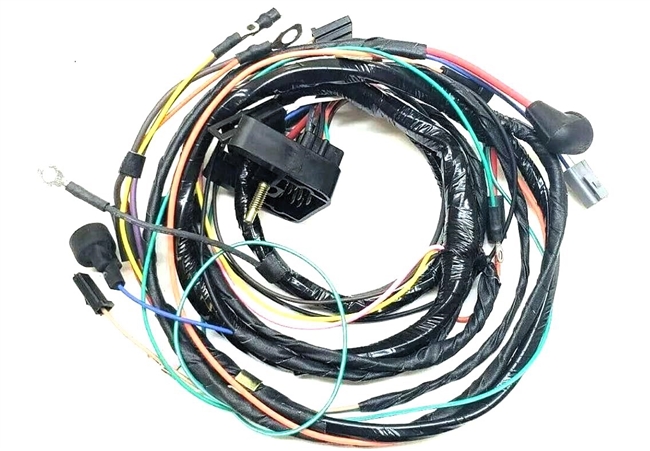 1972 Camaro Engine Wiring Harness for V8 Big Block, Manual Transmission, Warning Light Models, and Points Style Distributor