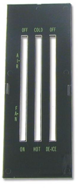 Classic Headquarters Heater Control Lens without Air Conditioning W-497