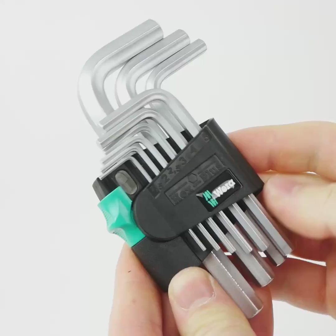 Wera 021406 Metric Chrome Hex L-key Set