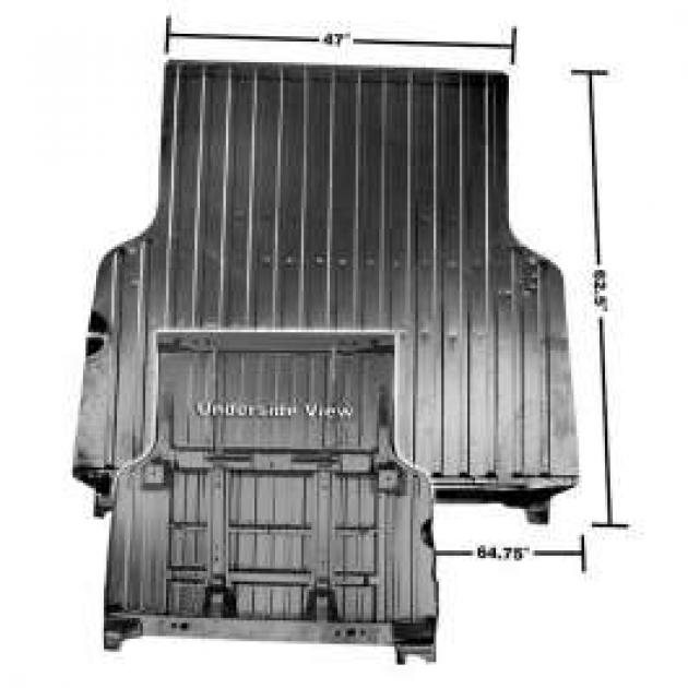 El Camino Bed Floor Panel, With End Panel, 1968-1972