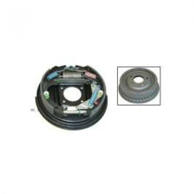 El Camino Brake Drum, Complete 9 Inch Rear Assembly, With Splash Shield, 1968-1972