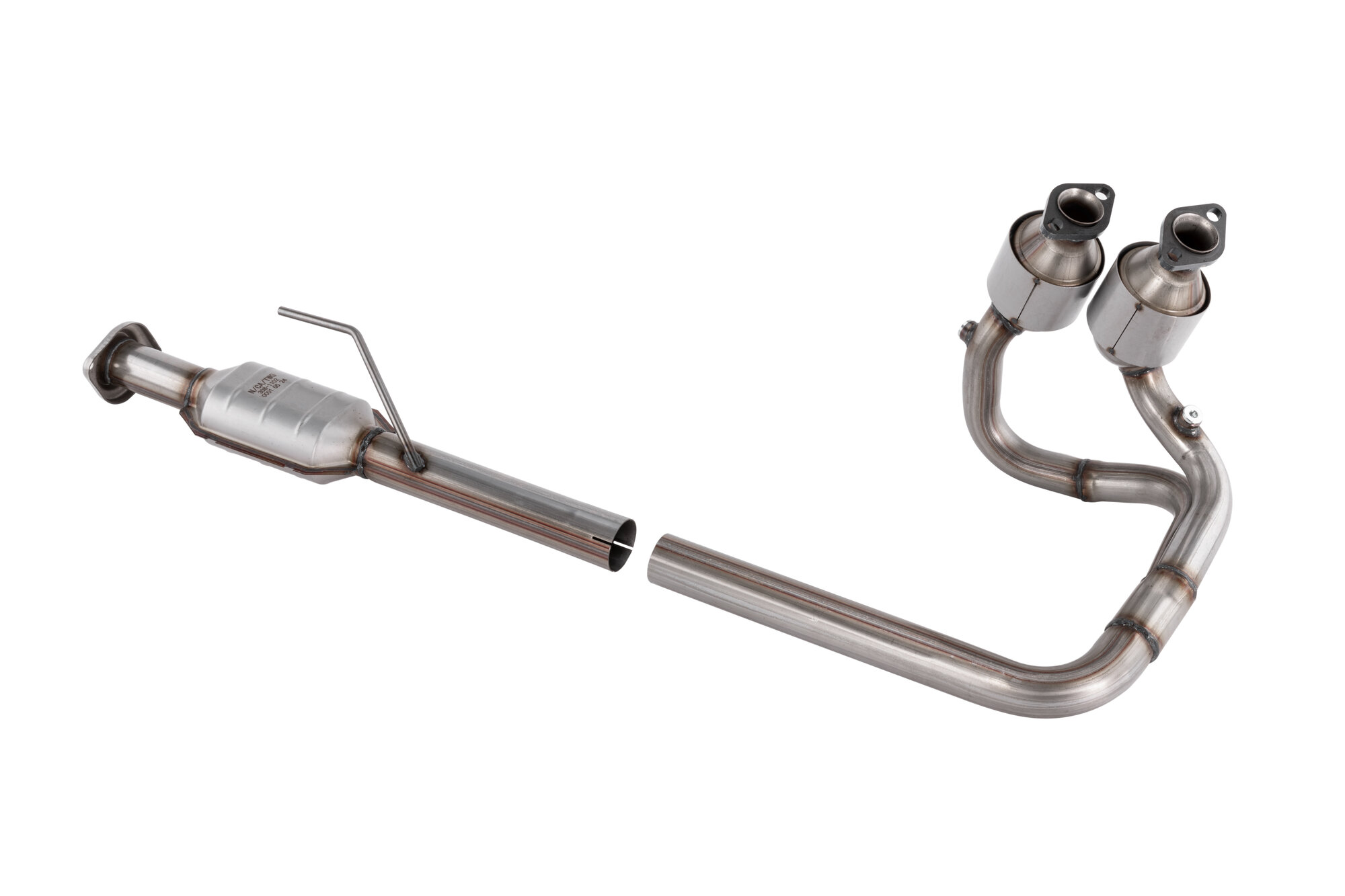 AccuPart Front Exhaust Pipe with Catalytic Converters for 04-06 Jeep Wrangler TJ & Unlimited with 4.0L