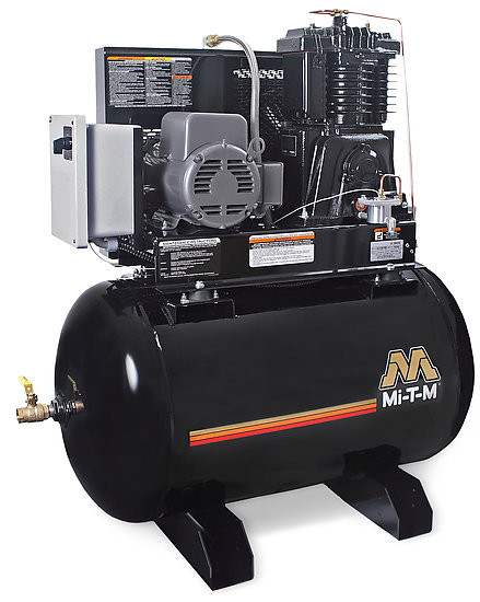Mi-T-M ACS-20375-80HM Electric Air Compressors, 80-Gallon Two Stage Electric Hor