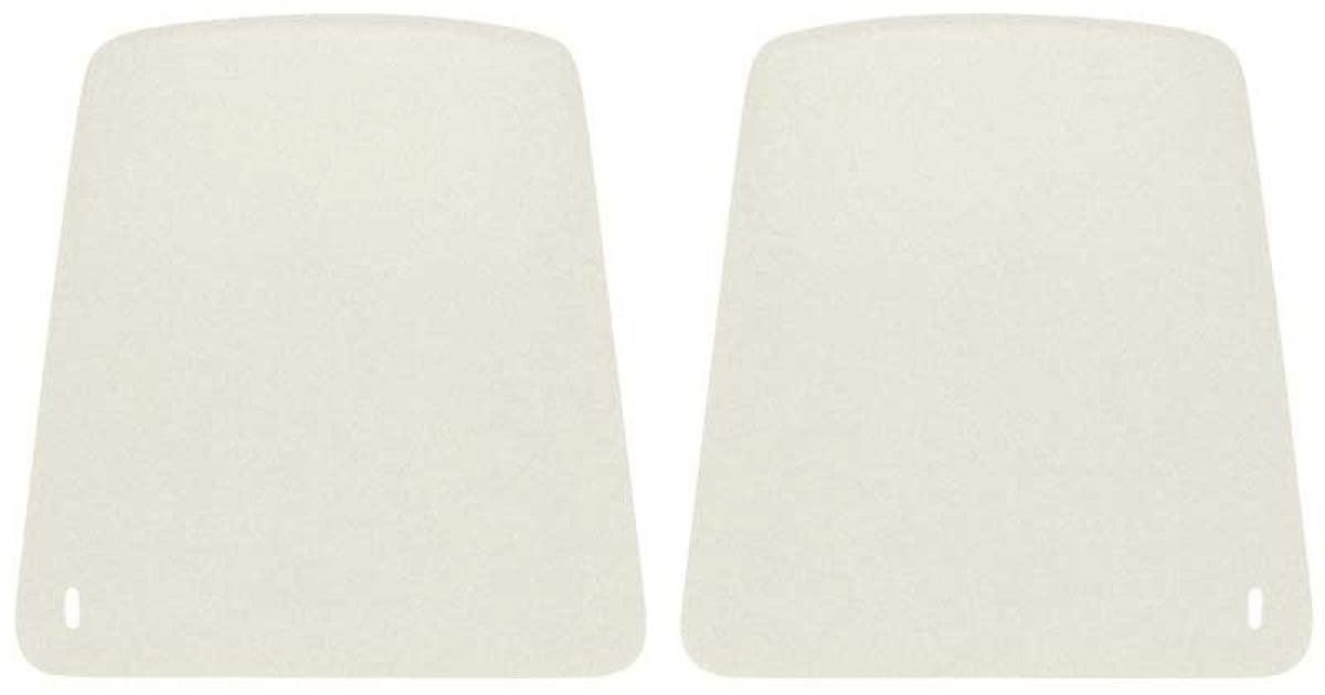 1967-70 Camaro, Firebird, Bucket Seat Back Panels, White, Pair